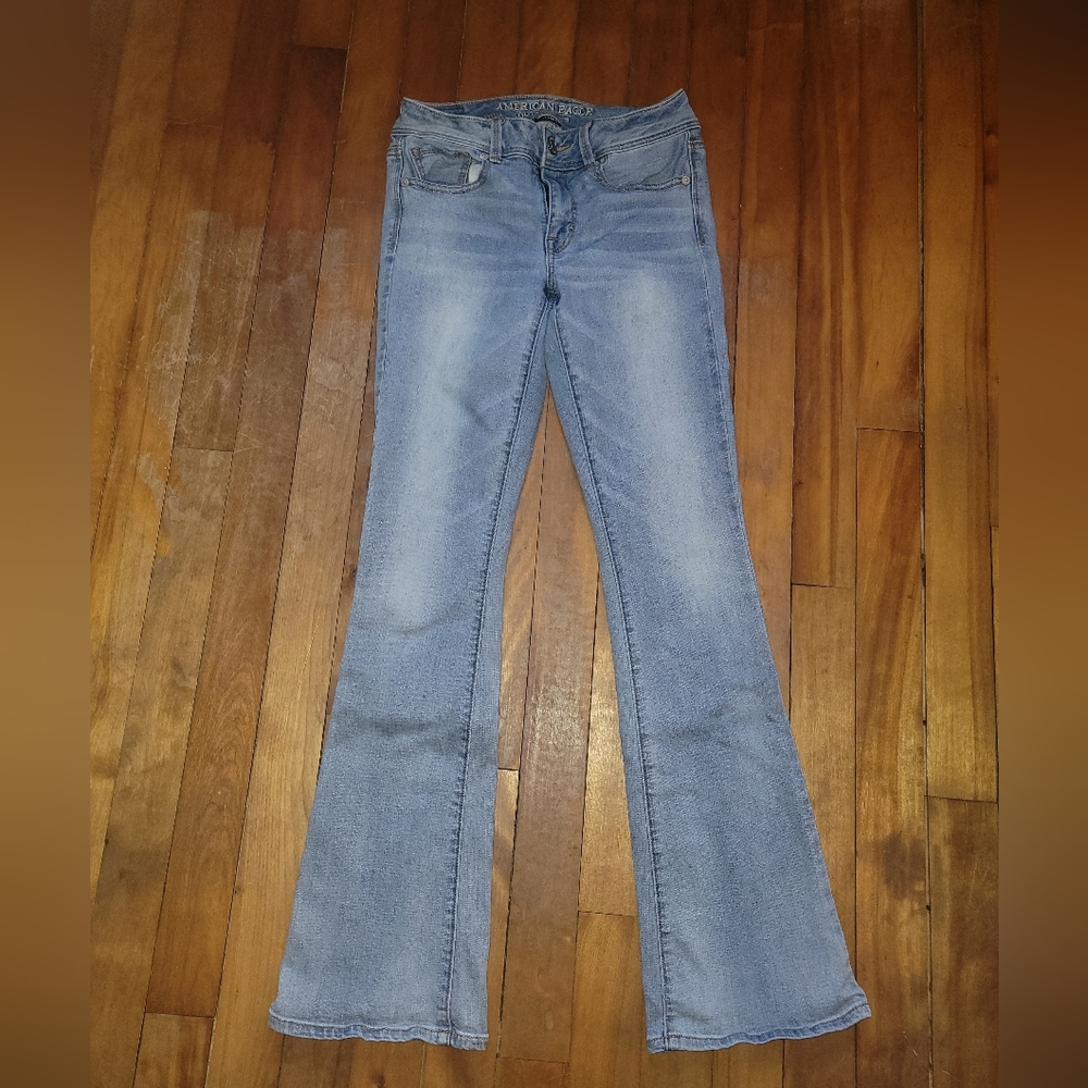 American Eagle Outfitters Light Blue Flare Jeans